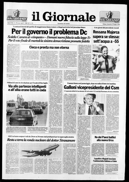 Il giornale : quotidiano del mattino